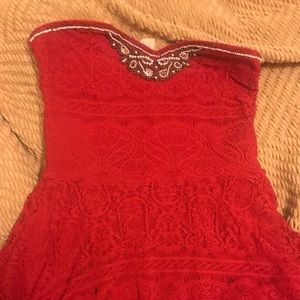 Free People Fit N Flare Dress Strapless XS